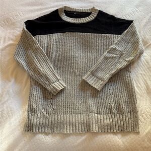 Urban Outfitters - Black and Gray Tunic Sweater